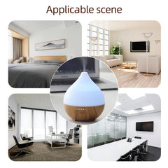 Colorful night light wood grain home desktop 140ml mini aromatherapy machine humidifier