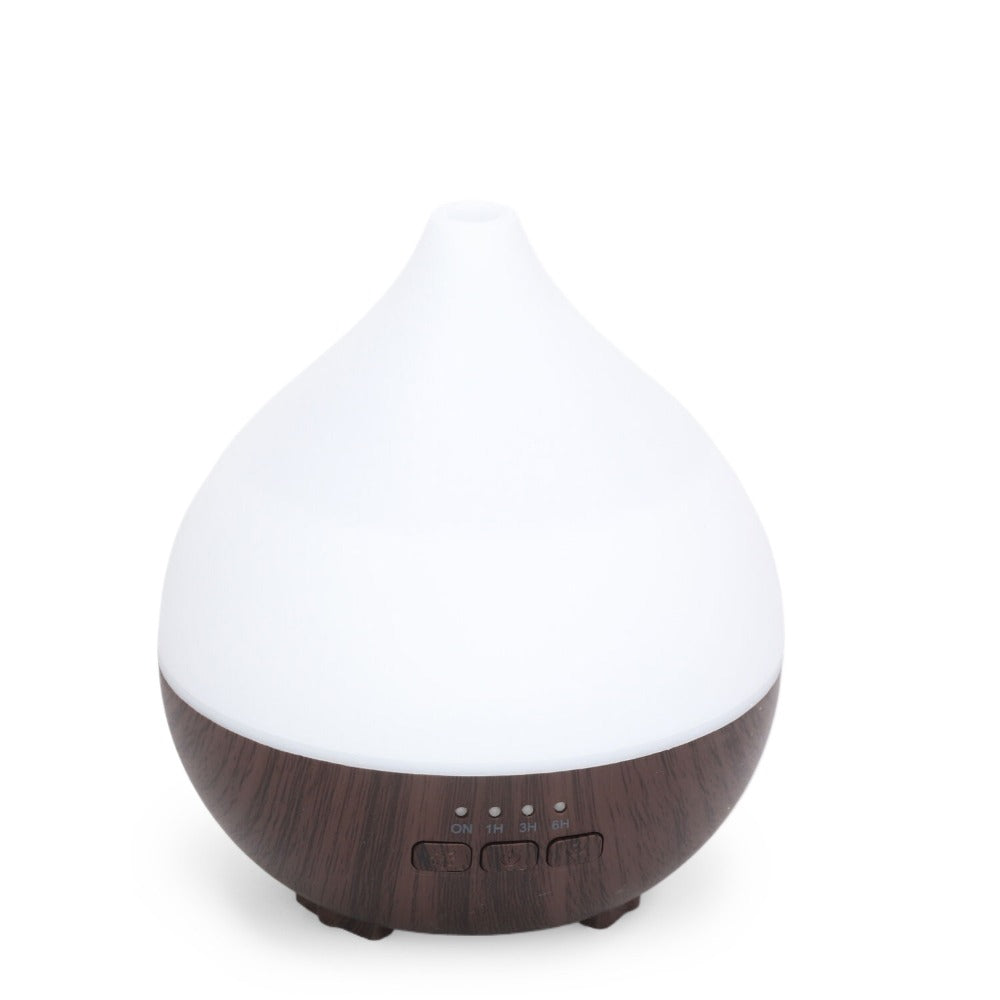 Colorful night light wood grain home desktop 140ml mini aromatherapy machine humidifier