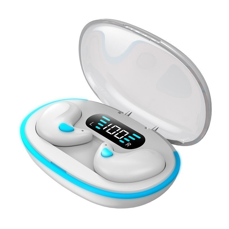 invisible sleep headset bone conduction mini ultra-small noise reduction digital display ultra-long battery life Bluetooth headset