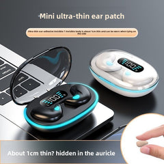 invisible sleep headset bone conduction mini ultra-small noise reduction digital display ultra-long battery life Bluetooth headset