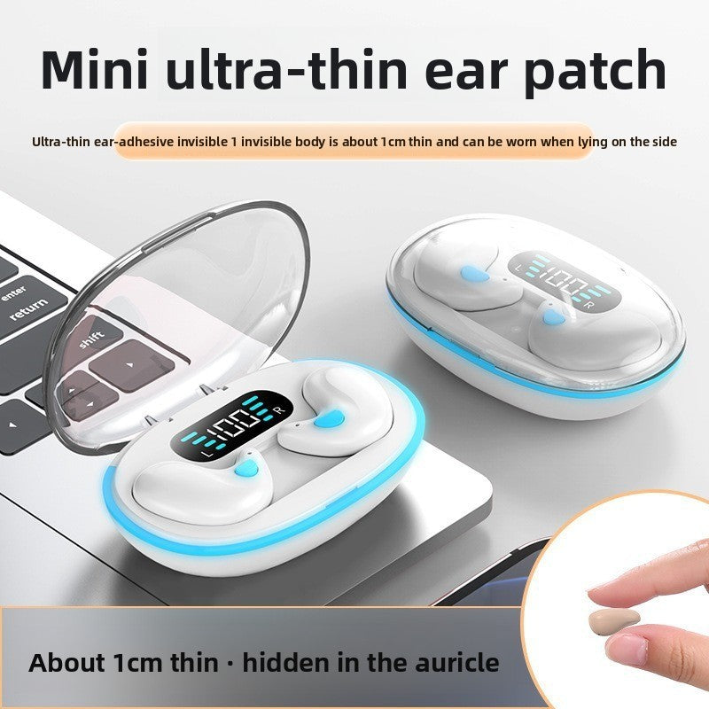 invisible sleep headset bone conduction mini ultra-small noise reduction digital display ultra-long battery life Bluetooth headset